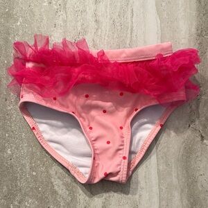 Disney Pink Polka Dot Ruffle Swim Bottoms